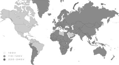 world voltage map