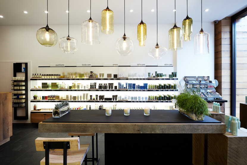 Retail Modern Lighting in Aveda