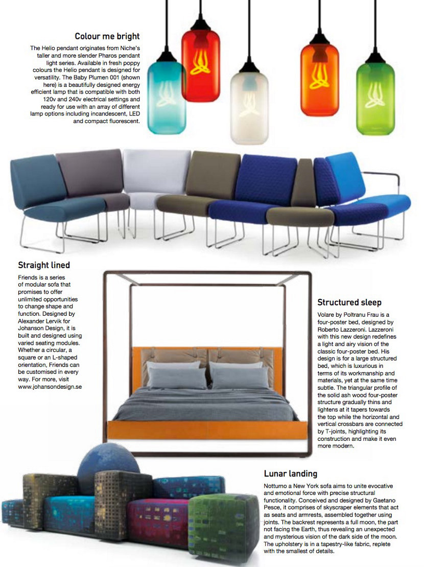 compact colorful glass pendant lighting in Trends Magazine India