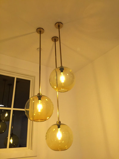 custom modern lighting installation