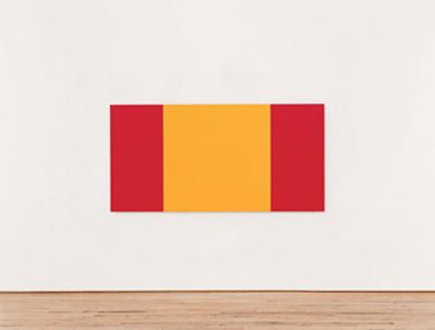 abstract painting by Blinky Palermo in Dia:Beacon