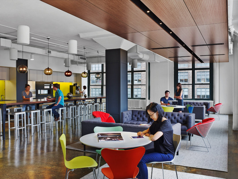 Office Modern Pendant Lighting Hangs in Havas Worldwide Headquarters 