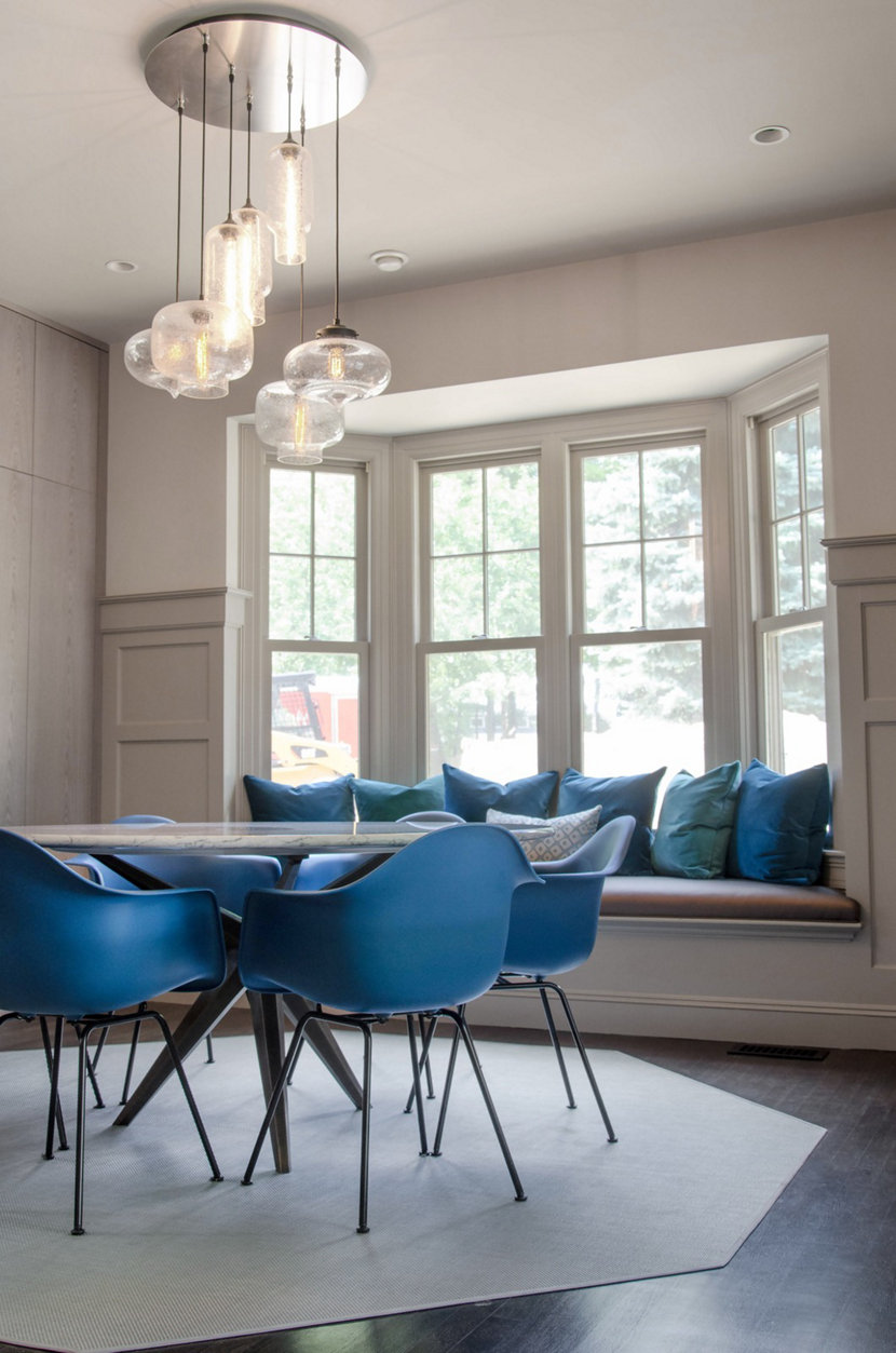 Dining Room Modern Pendant Lighting Featuring Circular Modern Chandelier