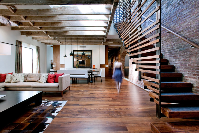 industrial-inspired home interior