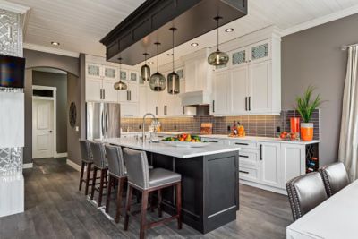 glass kitchen island lighting