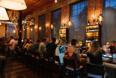 Sushi Spot in Charlotte Includes Modern Restaurant Pendant Lights