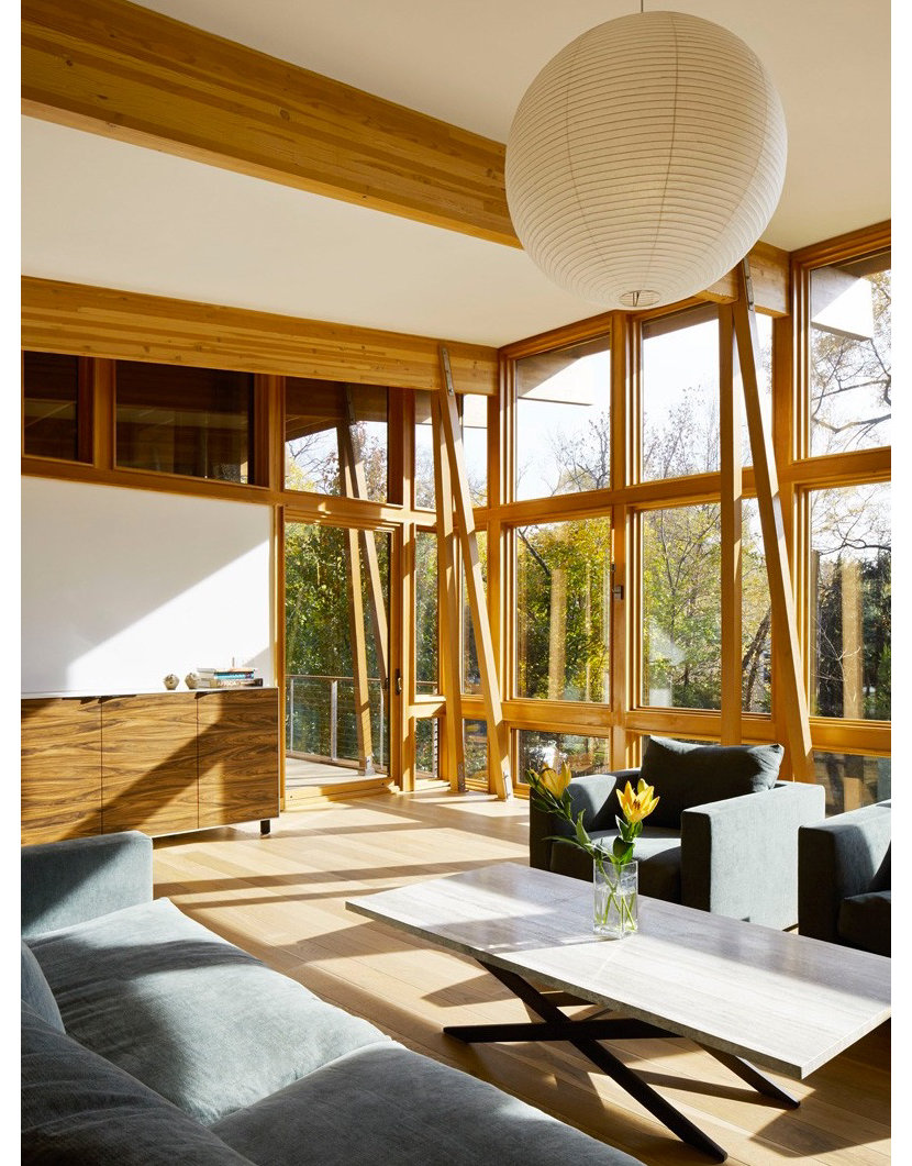 Interior of Sands Point House by architect Ole Sondresen