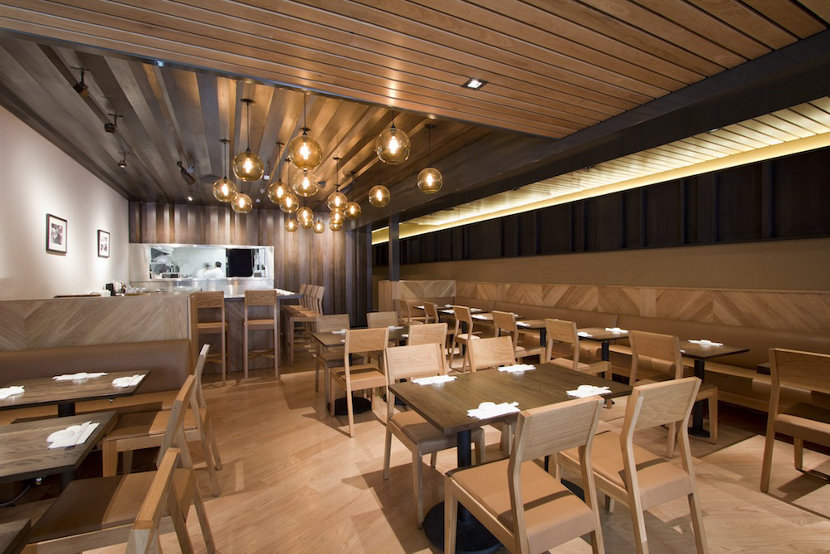 Sugarfish Beverly Hills Featuring Our Solitaire Pendants in Amber Glass