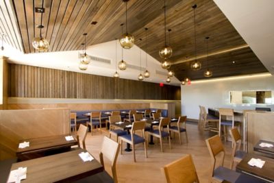 Restaurant Pendant Lighting Adds Lively Warmth To California